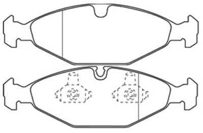 AKD1008 ASVA Комплект тормозных колодок, дисковый тормоз