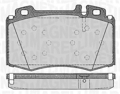 363916060320 MAGNETI MARELLI Комплект тормозных колодок, дисковый тормоз