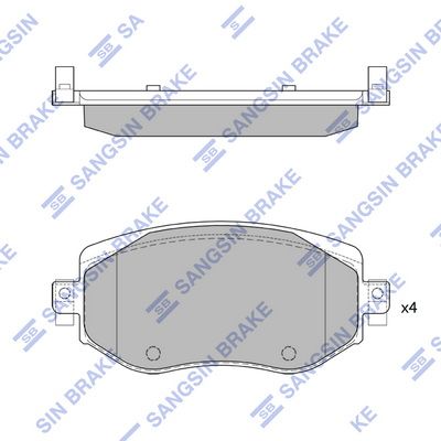 SP4329 Hi-Q Комплект тормозных колодок, дисковый тормоз