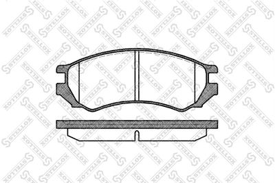 355000SX STELLOX Комплект тормозных колодок, дисковый тормоз