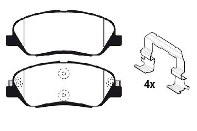 RA10530K1 RAICAM Комплект тормозных колодок, дисковый тормоз