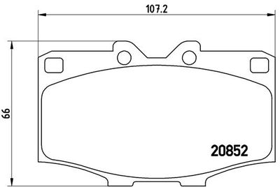 P83006 BREMBO Комплект тормозных колодок, дисковый тормоз