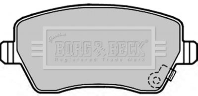 BBP2297 BORG & BECK Комплект тормозных колодок, дисковый тормоз