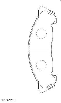 KD4429 ASIMCO Комплект тормозных колодок, дисковый тормоз