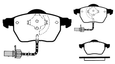 RA04280 RAICAM Комплект тормозных колодок, дисковый тормоз