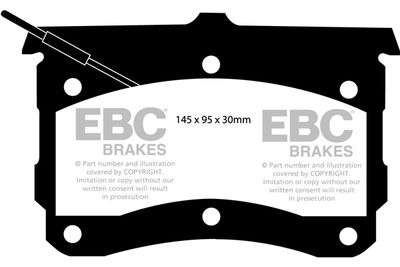 DP132 EBC Brakes Комплект тормозных колодок, дисковый тормоз