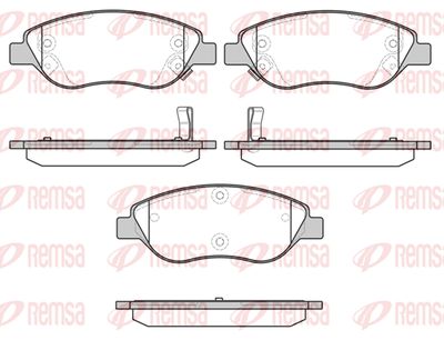 086012 REMSA Комплект тормозных колодок, дисковый тормоз