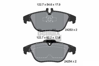 BPD1067 BENDIX Braking Комплект тормозных колодок, дисковый тормоз