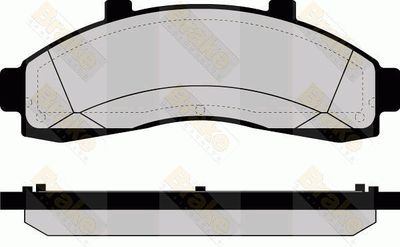 PA1150 Brake ENGINEERING Комплект тормозных колодок, дисковый тормоз