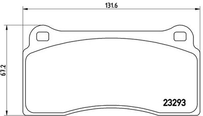 P36018 BREMBO Комплект тормозных колодок, дисковый тормоз