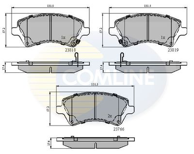 CBP31154 COMLINE Комплект тормозных колодок, дисковый тормоз