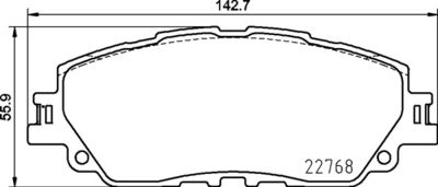 P83172 BREMBO Комплект тормозных колодок, дисковый тормоз