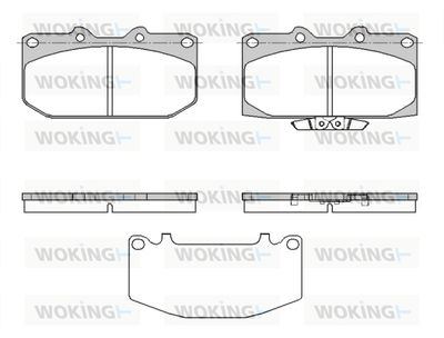 P499332 WOKING Комплект тормозных колодок, дисковый тормоз
