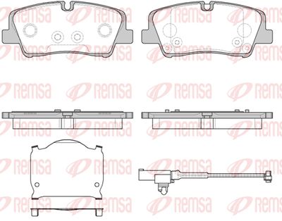 168710 REMSA Комплект тормозных колодок, дисковый тормоз