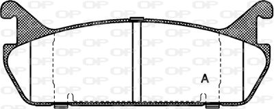 BPA032900 OPEN PARTS Комплект тормозных колодок, дисковый тормоз