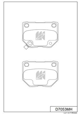 D7053MH MK Kashiyama Комплект тормозных колодок, дисковый тормоз