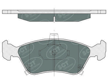 SP362PR SCT - MANNOL Комплект тормозных колодок, дисковый тормоз