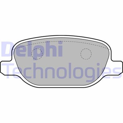 LP1845 DELPHI Комплект тормозных колодок, дисковый тормоз