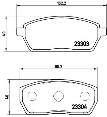 P79017 BREMBO Комплект тормозных колодок, дисковый тормоз