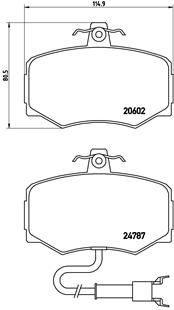 P36009 BREMBO Комплект тормозных колодок, дисковый тормоз