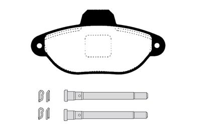 RA04469 RAICAM Комплект тормозных колодок, дисковый тормоз