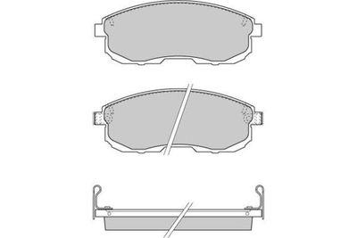 120734 E.T.F. Комплект тормозных колодок, дисковый тормоз