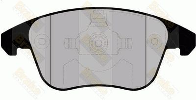 PA1687 Brake ENGINEERING Комплект тормозных колодок, дисковый тормоз