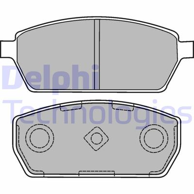 LP1430 DELPHI Комплект тормозных колодок, дисковый тормоз