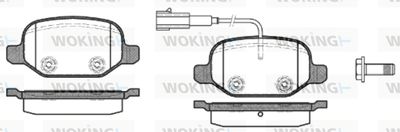 P627302 WOKING Комплект тормозных колодок, дисковый тормоз