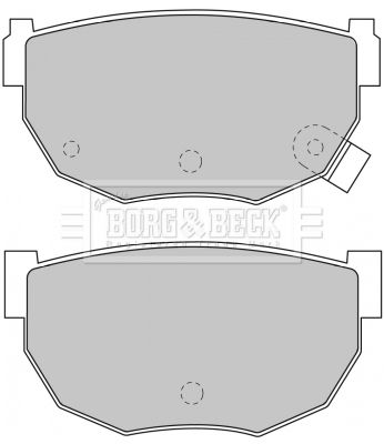 BBP1549 BORG & BECK Комплект тормозных колодок, дисковый тормоз