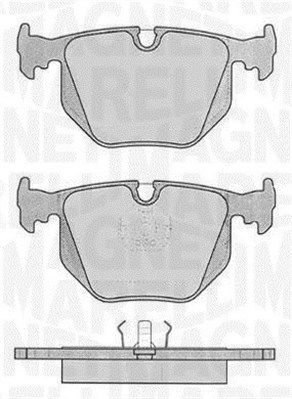 363916060485 MAGNETI MARELLI Комплект тормозных колодок, дисковый тормоз