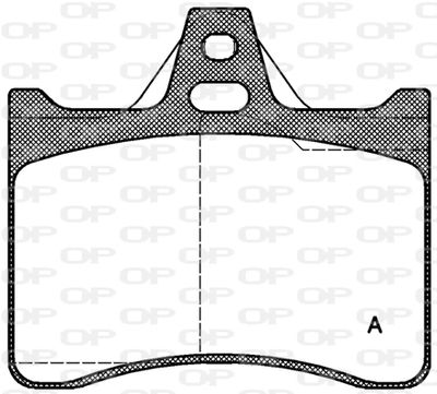 BPA008810 OPEN PARTS Комплект тормозных колодок, дисковый тормоз