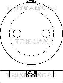 811038786 TRISCAN Комплект тормозных колодок, дисковый тормоз