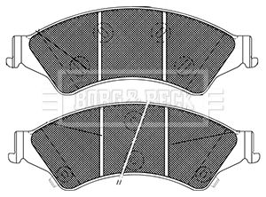 BBP2406 BORG & BECK Комплект тормозных колодок, дисковый тормоз