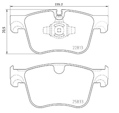 P61135X BREMBO Комплект тормозных колодок, дисковый тормоз