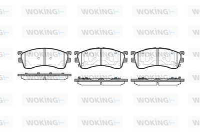 P515352 WOKING Комплект тормозных колодок, дисковый тормоз