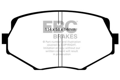 DP1002 EBC Brakes Комплект тормозных колодок, дисковый тормоз