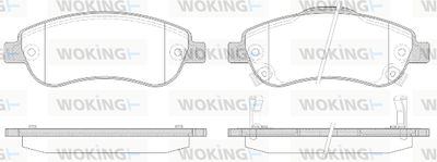 P1389302 WOKING Комплект тормозных колодок, дисковый тормоз