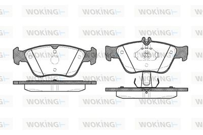 P486310 WOKING Комплект тормозных колодок, дисковый тормоз