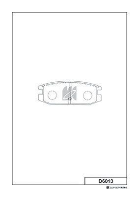 D6013 MK Kashiyama Комплект тормозных колодок, дисковый тормоз