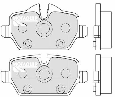 LVXL1278 MOTAQUIP Комплект тормозных колодок, дисковый тормоз