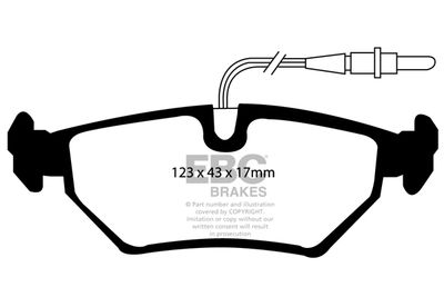 DP1040 EBC Brakes Комплект тормозных колодок, дисковый тормоз