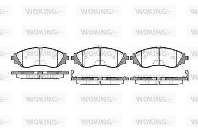 P745312 WOKING Комплект тормозных колодок, дисковый тормоз