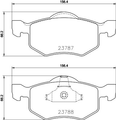 8DB355039271 HELLA PAGID Комплект тормозных колодок, дисковый тормоз