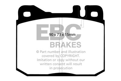 DP4261R EBC Brakes Комплект тормозных колодок, дисковый тормоз