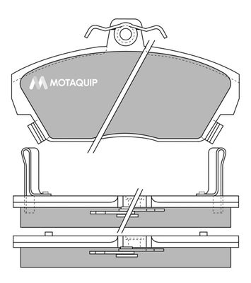 LVXL532 MOTAQUIP Комплект тормозных колодок, дисковый тормоз