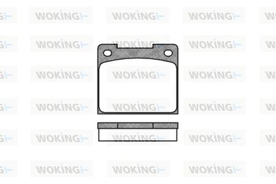 P139300 WOKING Комплект тормозных колодок, дисковый тормоз