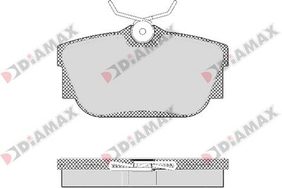 N09406 DIAMAX Комплект тормозных колодок, дисковый тормоз