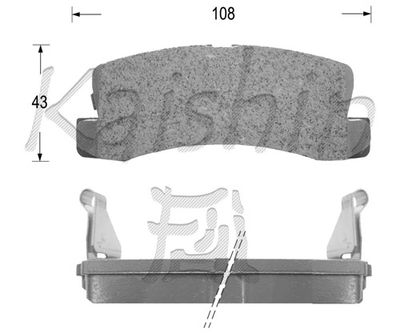 FK2053 KAISHIN Комплект тормозных колодок, дисковый тормоз