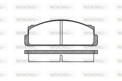 P122300 WOKING Комплект тормозных колодок, дисковый тормоз